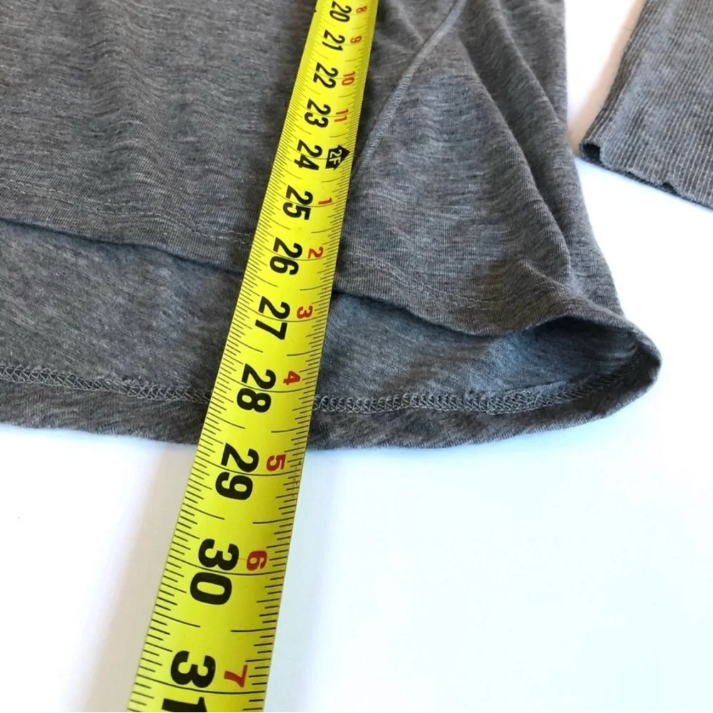 NWT ALTERNATIVE APPAREL Grey Scoop Neck Long Sleeve T-Shirt XL - Picture 4 of 5